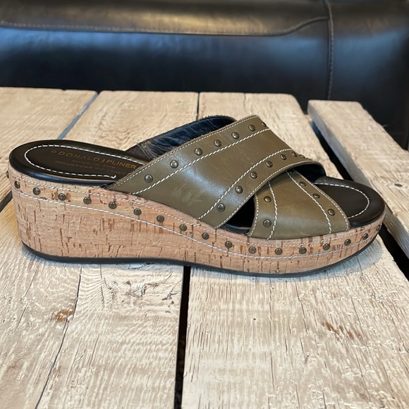 Donald J Pliner Syra Studded Wedge Sandals - Picture 1 of 12